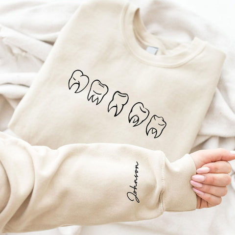 Custom Dental Sweatshirt, Dental Sweatshirts for Women, Dental Hygienist Assistant Sweatshirt, Dental Student Shirts Hoodies