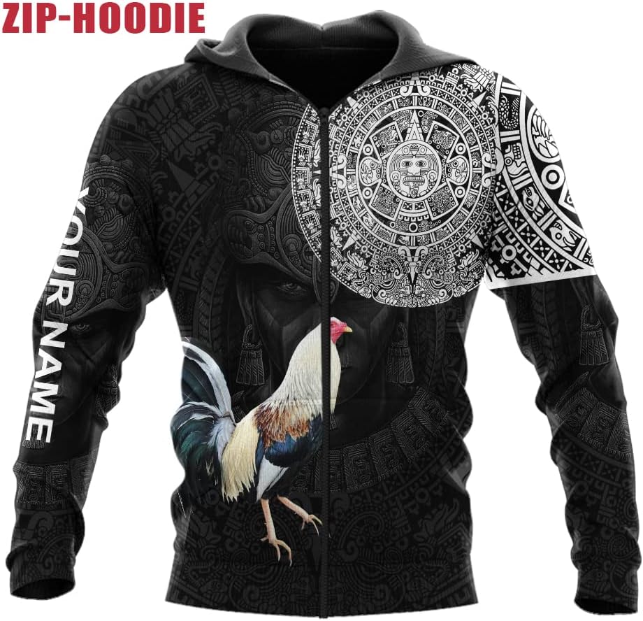 Mostefy Personalized Name Mexican Shirts for Men 3D, Rooster Mexico Shirts for Men, Mexico Shirt Eagle Flag Mexican Eagle (US, Alpha, Small, 5X-Large, Regular, Regular, Multi 12)
