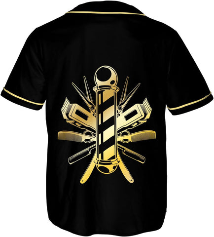 Ligthuy Personalized Baber Baseball Jersey, Hairdresser Baseball Jersey Barber Shop Life, Barber Shirts for Men and Women