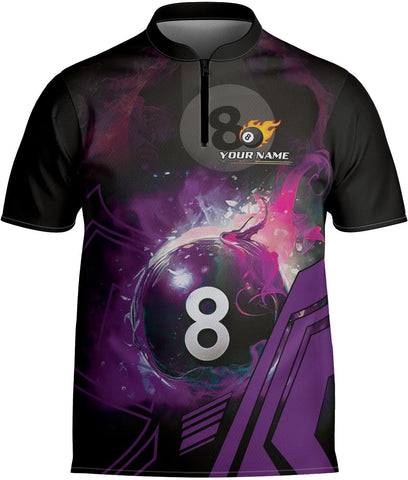 Artparel Personalized Billiard Jersey 3D Billiard Shirts for Men Billiard Bowling Jersey Billiards 9 Ball Pool Shirts for Men