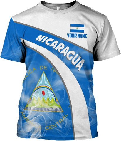 Personalized Nicaragua Shirt Custom Nicaragua Flag Lion Shirt for Men & Women Nicaraguan Camisas T-Shirt, Nicaragua tshirt