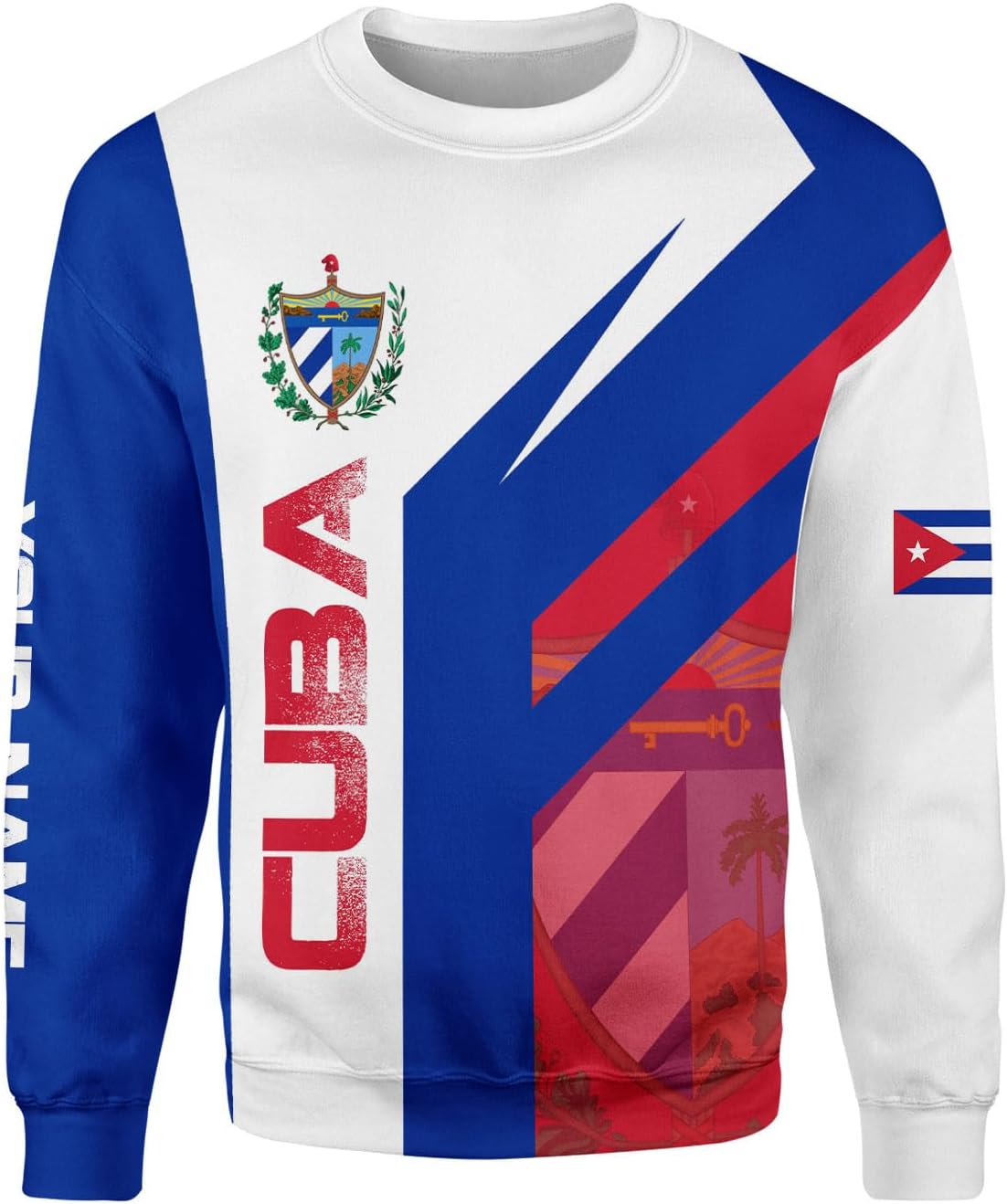 Ligthuy Personalized Name Cuba Shirt 3D, Cuban Tshirts for Men and Women, Cuba Flag Shirt, Sweatshirt, Hoodies, Zip Hoodies