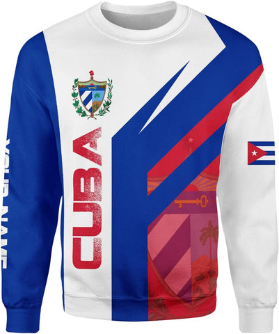 Ligthuy Personalized Name Cuba Shirt 3D, Cuban Tshirts for Men and Women, Cuba Flag Shirt, Sweatshirt, Hoodies, Zip Hoodies
