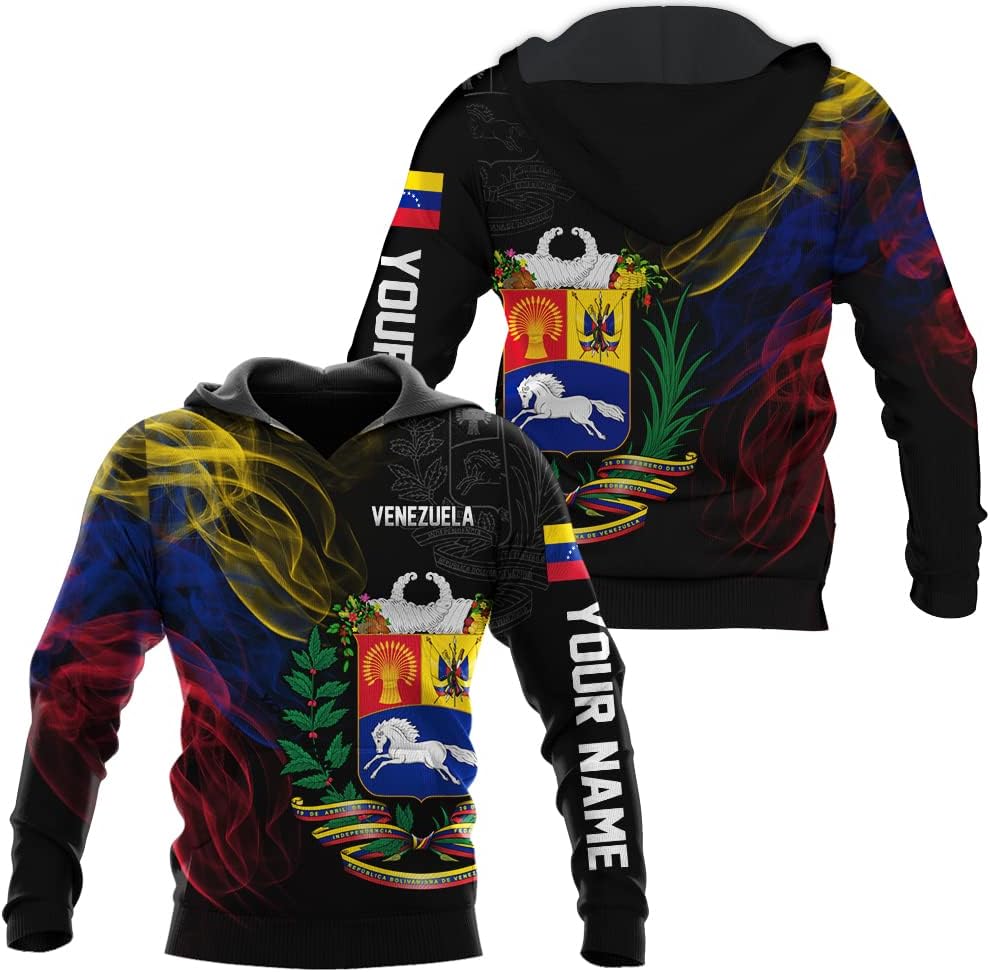 Personalized Name Venezuela Shirt, Flag Venezuelan Pride Roots T-Shirt, Sweatshirt, Zip Hoodies Gift for Men and Women