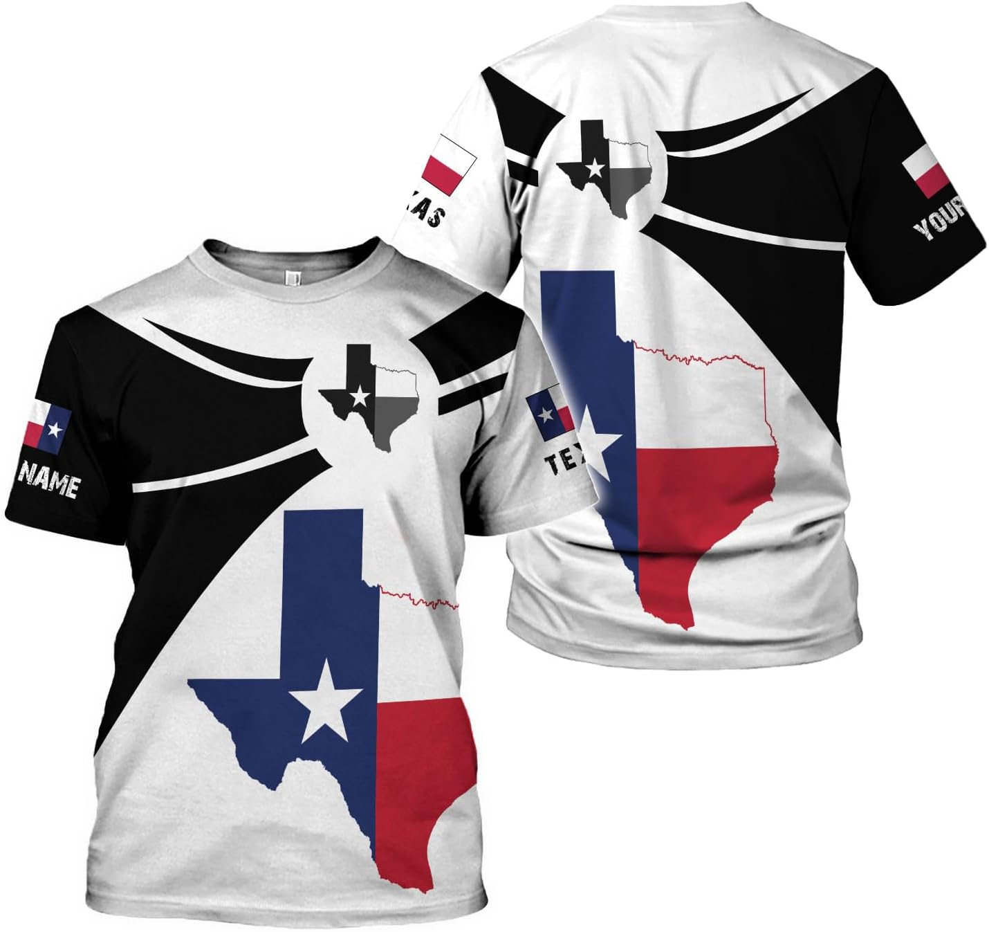 Mostprints Personalized Texas Flag Shirt and Map Dont Mess with Texas Customize Name Texas Shirts for Men Women Adult Size