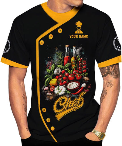 Custom Personalized 3D Chef Shirt Gifts for Lover