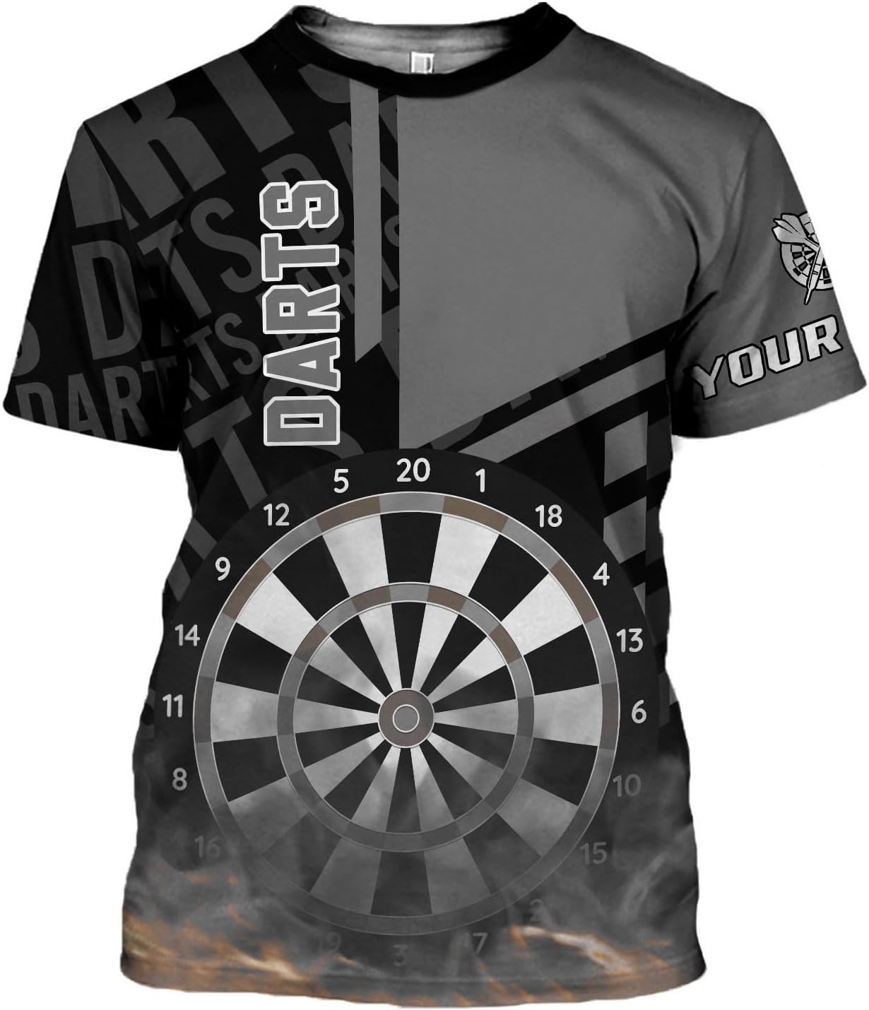 HomeDesign Personalized Dart Shirts, Darts Shirts for Men, Dart Jerseys for Teams, Dartboard Players Shirt Darts Board Gift