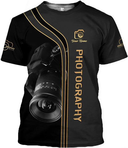 Podagree Personalized Photography Shirt Photographer Shirts Photographic Camera Tshirt Men & Women Photographer Gifts