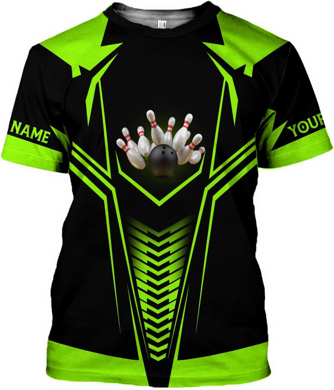 MoonArt Personalized Name Bowling Shirts for Men and Women 3D, Bowling Shirts for Team Bowling, Bowling Shirts Gift