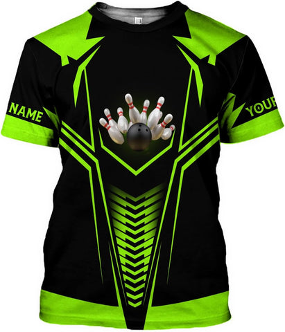 MoonArt Personalized Name Bowling Shirts for Men and Women 3D, Bowling Shirts for Team Bowling, Bowling Shirts Gift