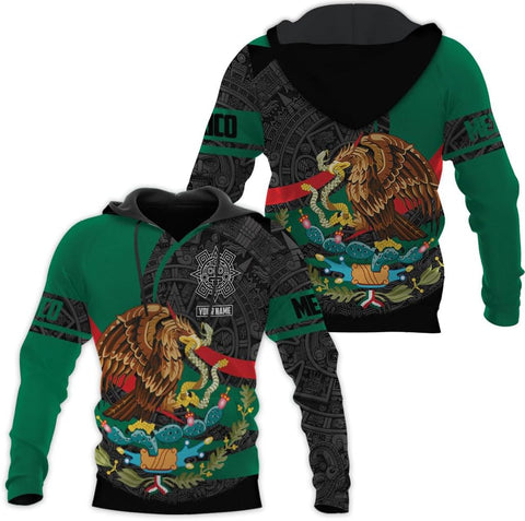 RoyalBro Personalized Mexico Shirts, Camisas De Mexico, Mexico Shirts for Men, Mexican Flag Jersey Shirt Mexico 3D Shirt