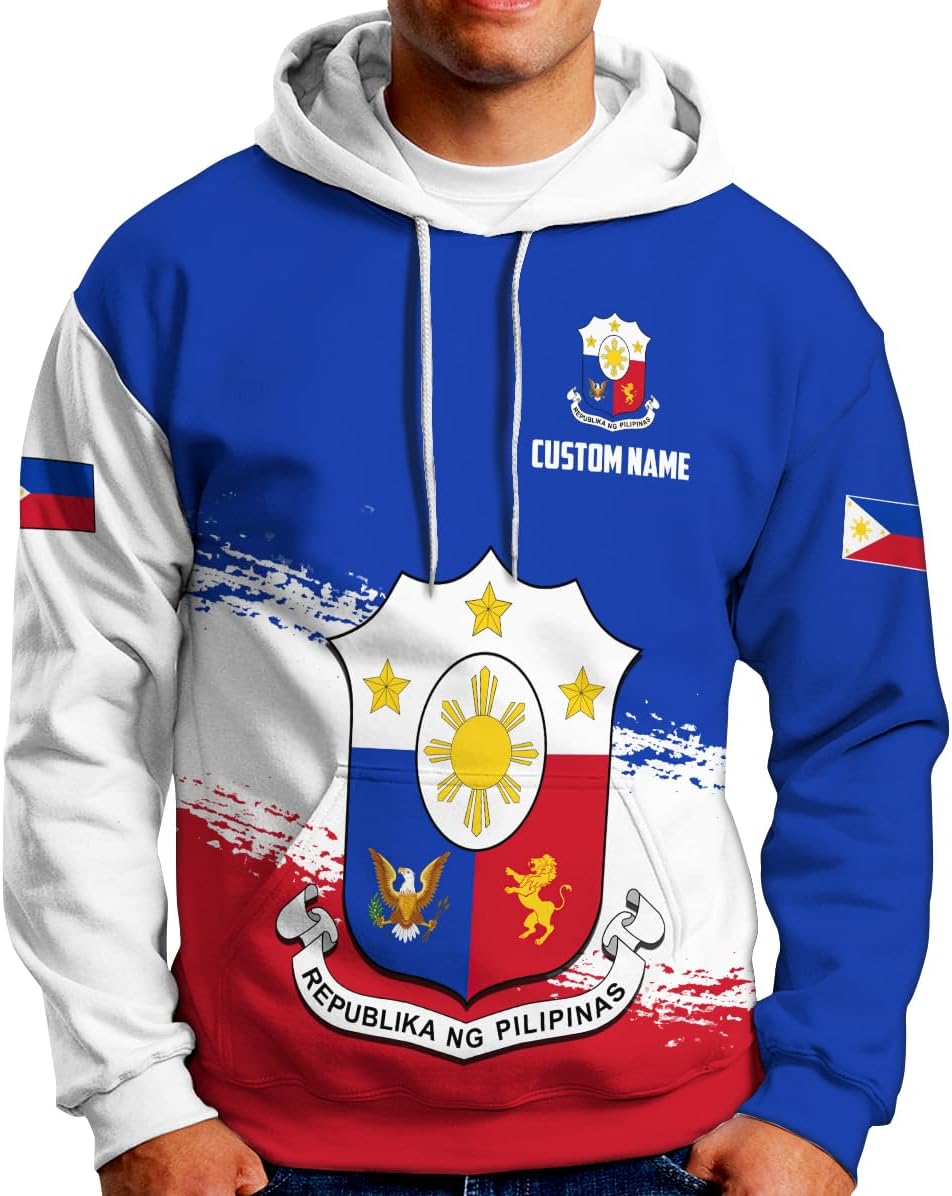 Personalized Philippines Shirts Filipino T Shirt Philippines Flag T-Shirt Filipino Philippine Flag Shirt Pinoy Flag