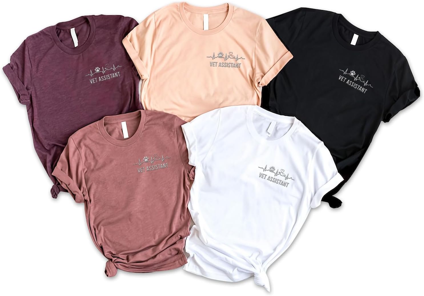Custom Embroidered Vet Assistant Sweatshirt, Veterinary Medicine Hoodie for Women, Vet Tech Crewneck Gifts for Veterinarian