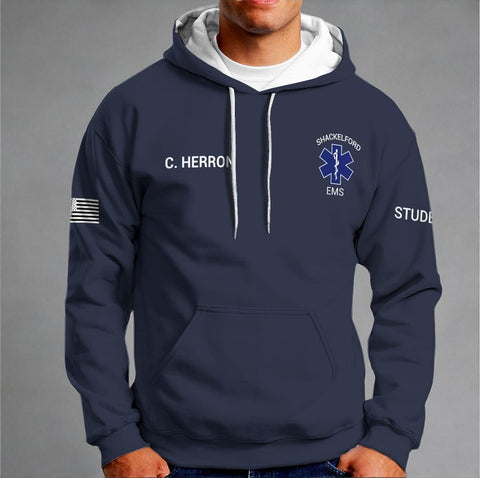 Vybonz Customize Name EMS EMT Hoodie For Men And Women All Over Printed Sportwear T Shirt, Zip Up Hoodie, Sweatshirt