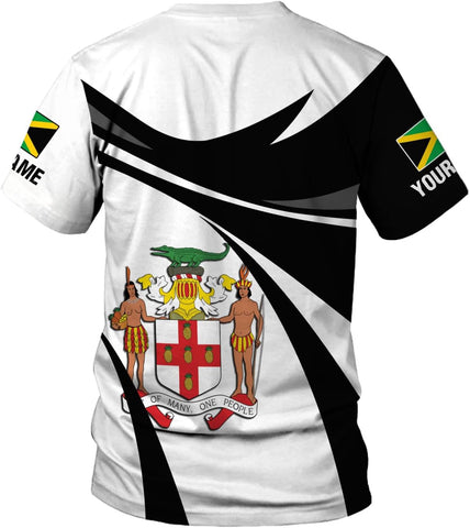 MoonArt Personalized Jamaica Shirt Custom Jamaica Flag Lion Hoodie for Men and Women, Jamaican Pride T-Shirt, Jamaicana