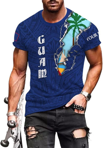 MoonArt Personalized Guam Shirt - Guahan Pride Tshirt for Men & Women - Guam Gifts Tee