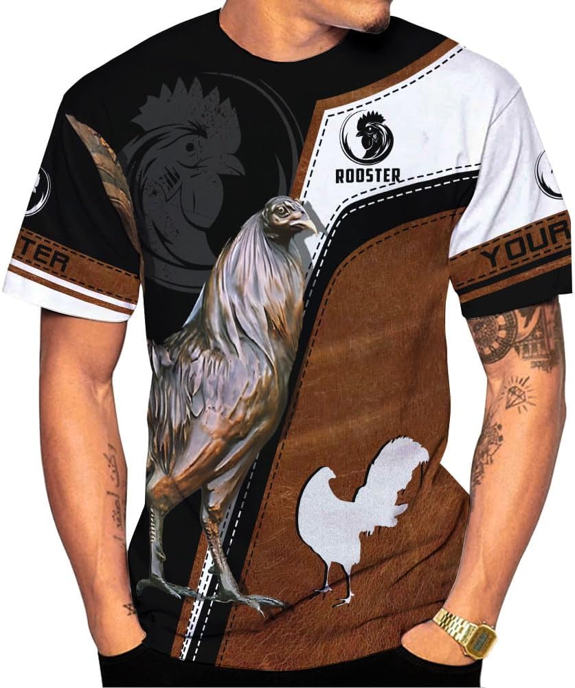 MoonArt Personalized Name Mexican Shirts for Men, Rooster Mexico Shirts for Men, Mexico Shirt Eagle Flag Mexican Eagle