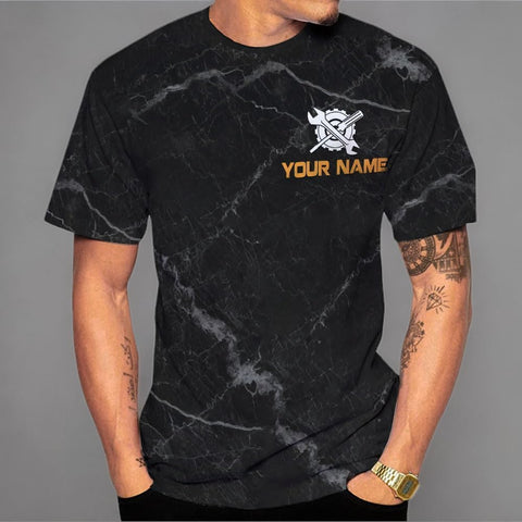 AOVL Personalized Mechanic Shirt 3D Mechanic Shirts Tool Box Mechanic for Men Women Mechanic Garage T-Shirt Mechanics S-5XL