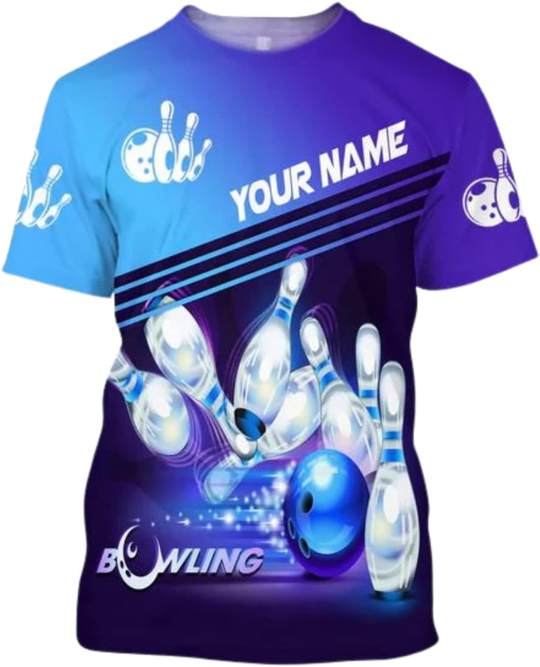 Personalized Bowling Shirts for Men and Women 3D, Bowling Shirts with Name, Custom Bowling Shirts Gift for Bowling Lover2