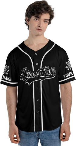 Royal Fight Personalized Disc Golf Baseball Jersey Disc Golf USA Flag Shirts Disc Golf Jersey for Men Women Disc Golf Lovers