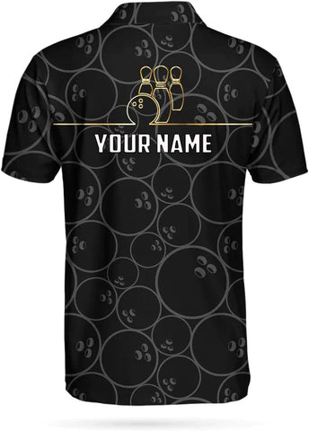 Custom 3D Bowling Polo Shirts for Men and Women Personalized Team Name Gift Unisex Customized Bowling Short Sleeve Polo Shirt
