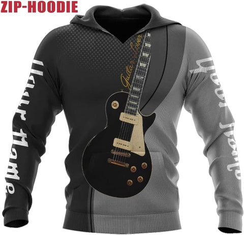 Personalized Name Guitar Shirt 3D, Customized Guitar Shirts for Men, Unisex Guitar Shirts Music Music Lover, Guitar Lover