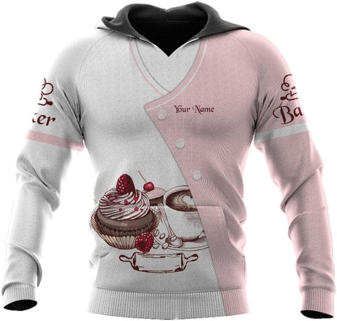 Personalized Name Baking 3D Shirt for Baker, Baker Cooking Gifts Tees, Funny Bake Machine Shirt, Baker Lover Shirt