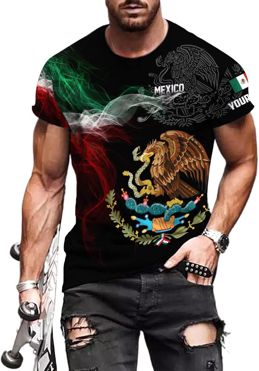 Personalized Name Mexican Shirts Men, Customized Mexico Shirts Men, Mexico Shirts women Mexico Shirt Eagle Flag Mexican Eagle Unisex Shirt, Sweatshirt, Hoodie, Zip Hoodie AD665 Multicolor 5X-Large