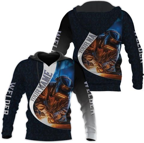 MAPrints Personalized Welder Hoodies, Welder 3D Hoodie Welding Shirt Hoodie, Tshirt, Zip Hoodie, Sweatshirt For Men Women (WD 10)