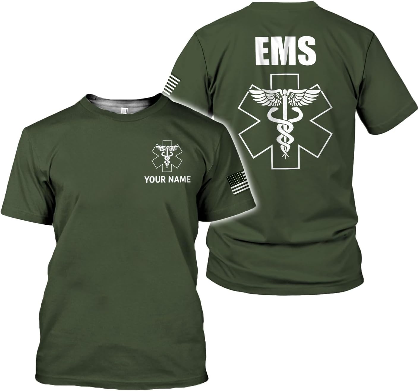 Mostefy Personalized EMT Shirt, EMS Shirt, Customized EMS Shirts,EMT Paramedic Uniform Emergency Medical Technician Shirts