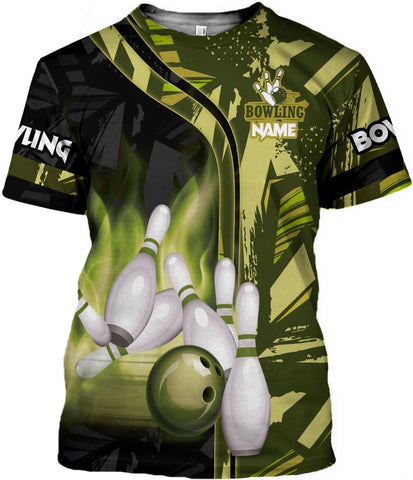 Intenprints Personalized Bowling Shirt Custom Bowling Shirts Bowling Gift Bowling Shirts for Women & Men Bowling Shirt Team