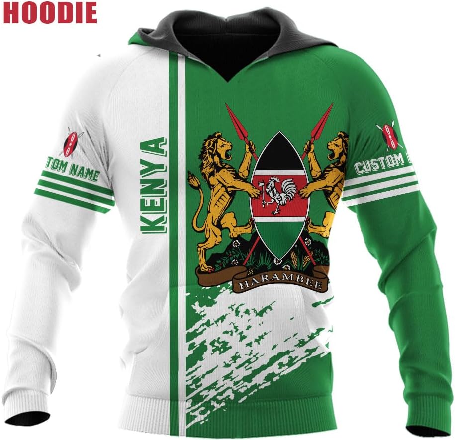 Personalized Kenya Flag 3D Shirts - Kenyan Pride Gift