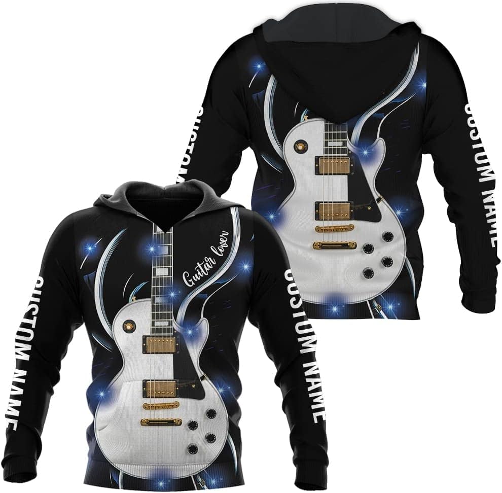 Personalized Name Guitar Shirt 3D, Customized Guitar Shirts for Men, Unisex Guitar Shirts Music Music Lover, Guitar Lover