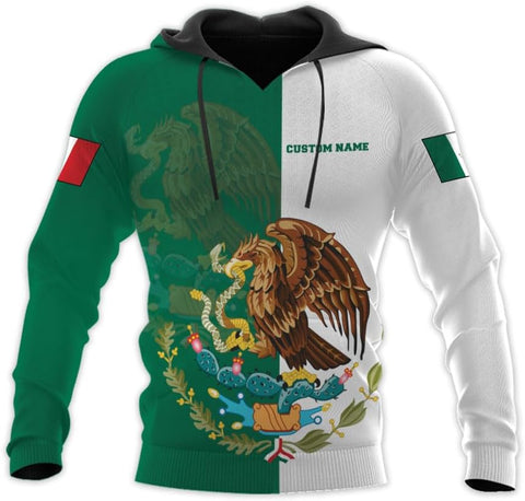 Personalized Mexican Shirts for Men 3D Customized Mexico Shirts for Men Mexico Shirts for Women Mexico Flag Shirt (HD181)