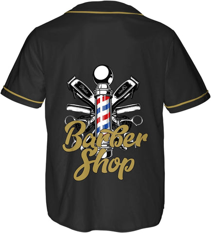 Mostprints Personalized Baber Baseball Jersey, Hairdresser Baseball Jersey Barber Shop Life, Barber Shirts for Men and Women