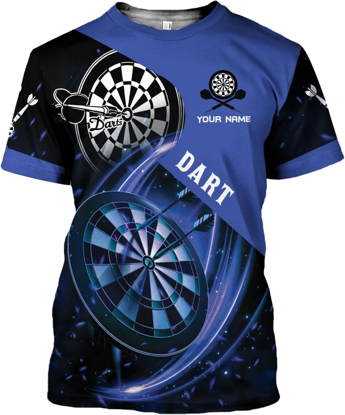 Pretyprints Personalized Dart Shirts Men Women 3D Polo Custom Name Team Jersey Funny Dartboard Shirt S-5XL Gifts