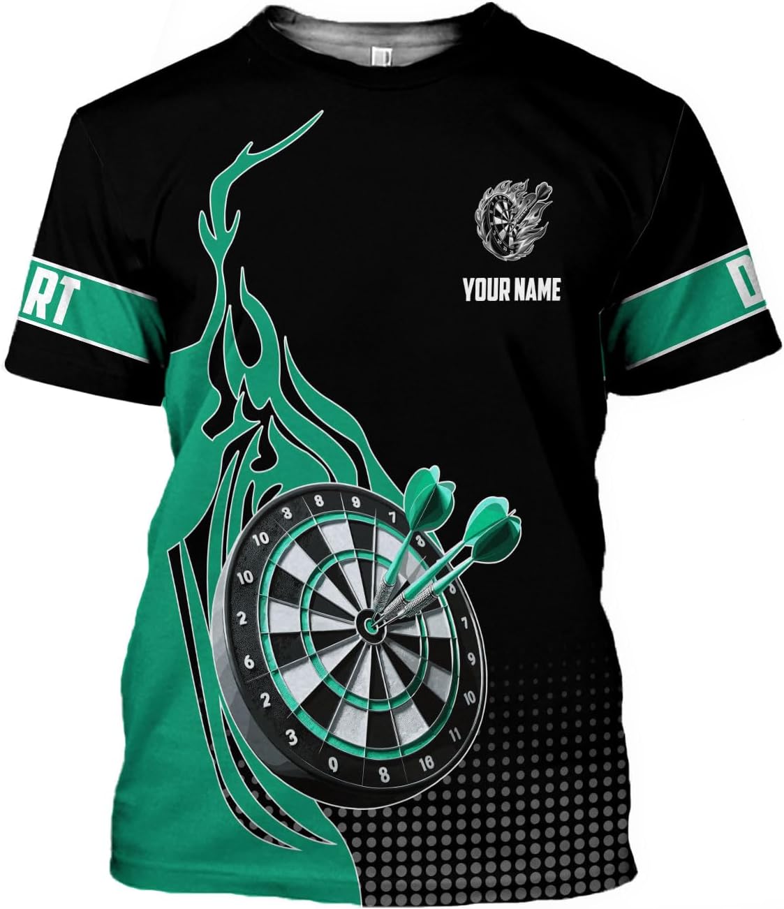 Pretyprints Personalized Dart Shirts Men Women 3D Polo Custom Name Team Jersey Funny Dartboard Shirt S-5XL Gifts