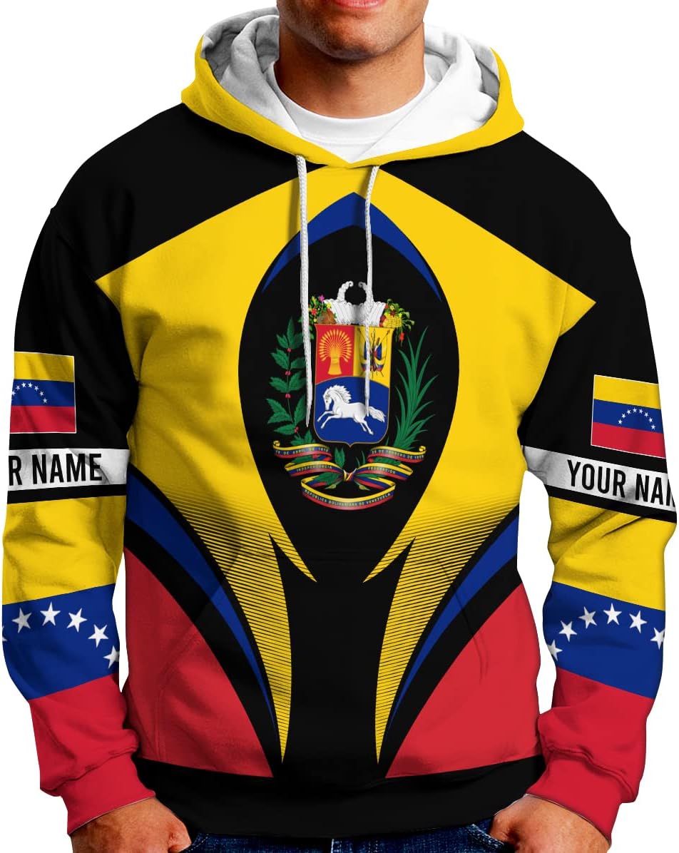Royal Fight Personalized Coat of Arms Shirt with Venezuela Flag - Pride Shirts for Men & Women