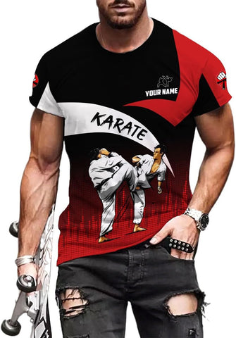 Personalized Karate 3D Tshirt Cool Karate Gift for Boys Girls Karate Lovers T-Shirt Karate Shirts Uniform S-5XL (HD289)