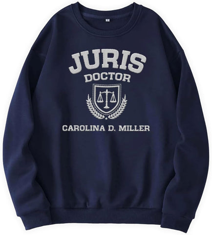 Suseaz Embroidered Lawyer Sweatshirt, Lawyers Tshirt, Law Student Shirt, Law School Graduate Gift For Attorney Sweatshirt Tee