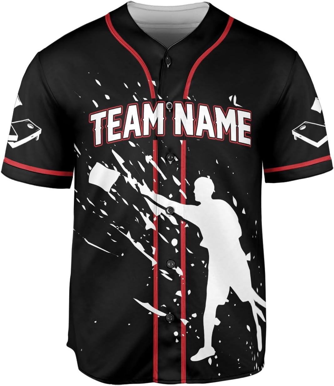 Royal Fight Personalized Cornhole Baseball Jersey Cornhole Toss Like A Boss Baseball Shirts Funny Cornhole Jerseys Men Women