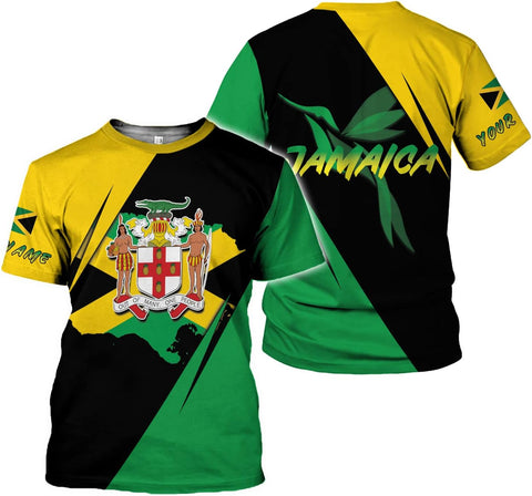 Personalized Jamaica Shirt Custom Jamaica Flag Lion Hoodie for Men and Women, Jamaican Pride Hoodie, Jamaicana Hoodie
