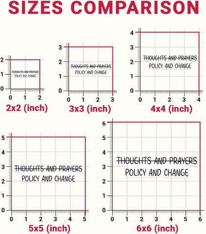 3 Pcs Thoughts and Prayers, Policy and Change Sticker, Liberal Bumper Stickers, Social Justice Stickers, Inspirational Quotes - Vinyl Stickers for Water Bottles Laptop Car Hart Hat Helmet 3 Inches