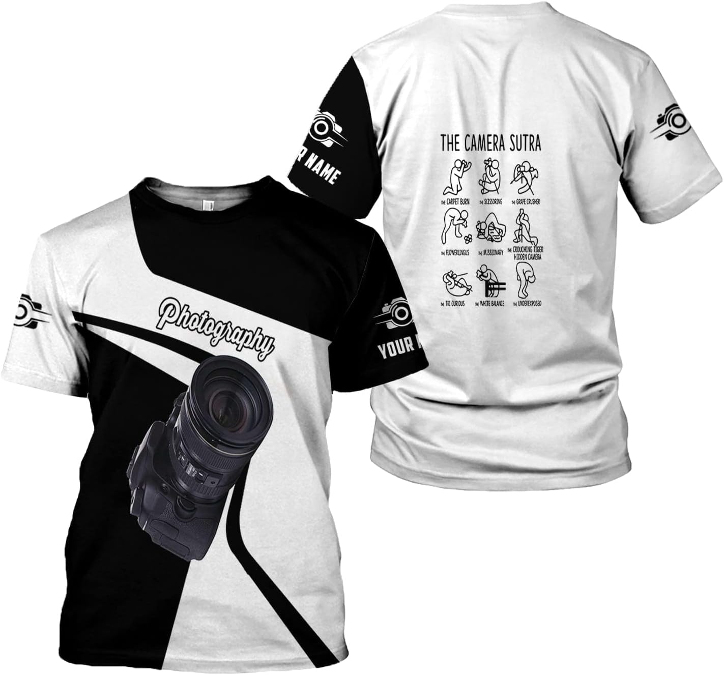 HomeDesign Personalized Photography Shirt Photographer Shirts Photographic Camera Tshirt Men & Women Photographer Gifts
