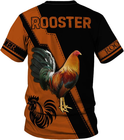 Mostefy Personalized Name Rooster Shirt 3D, Rooster Shirts for Men, Chicken Tshirts Shirts for Women, Funny Chicken Shirts