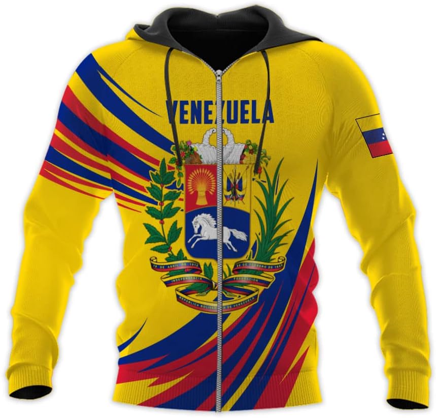 Royal Fight Personalized Coat of Arms Shirt with Venezuela Flag - Pride Shirts for Men & Women