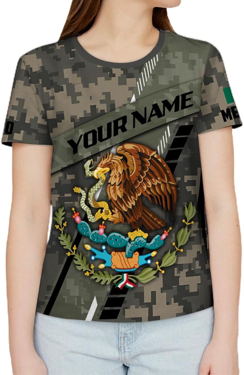 Mostefy Personalized Name Mexican Shirts for Men 3D, Customized Mexico Shirts for Men, Mexico Shirts for Women Mexico Shirt