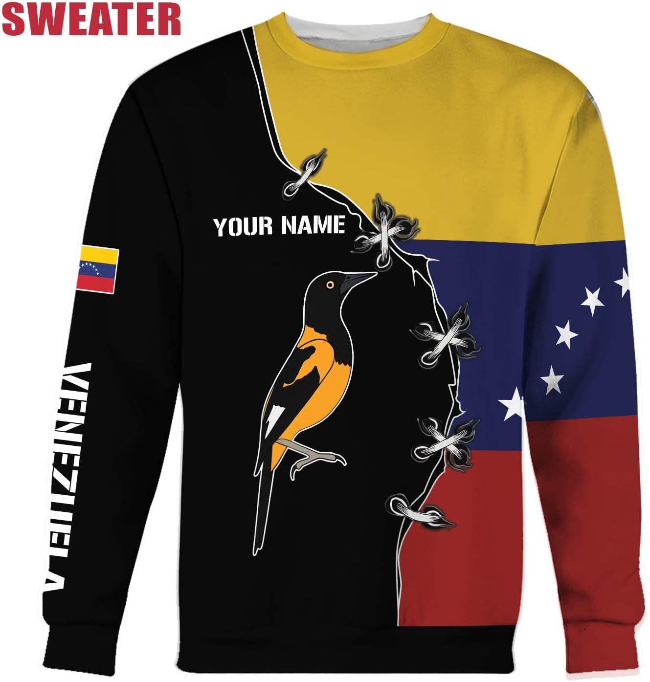 Personalized Name Venezuela Shirt, Flag Venezuelan Pride Roots T-Shirt, Sweatshirt, Zip Hoodies Gift for Men and Women