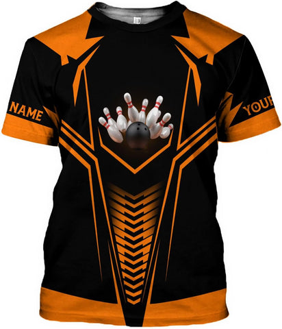MoonArt Personalized Name Bowling Shirts for Men and Women 3D, Bowling Shirts for Team Bowling, Bowling Shirts Gift