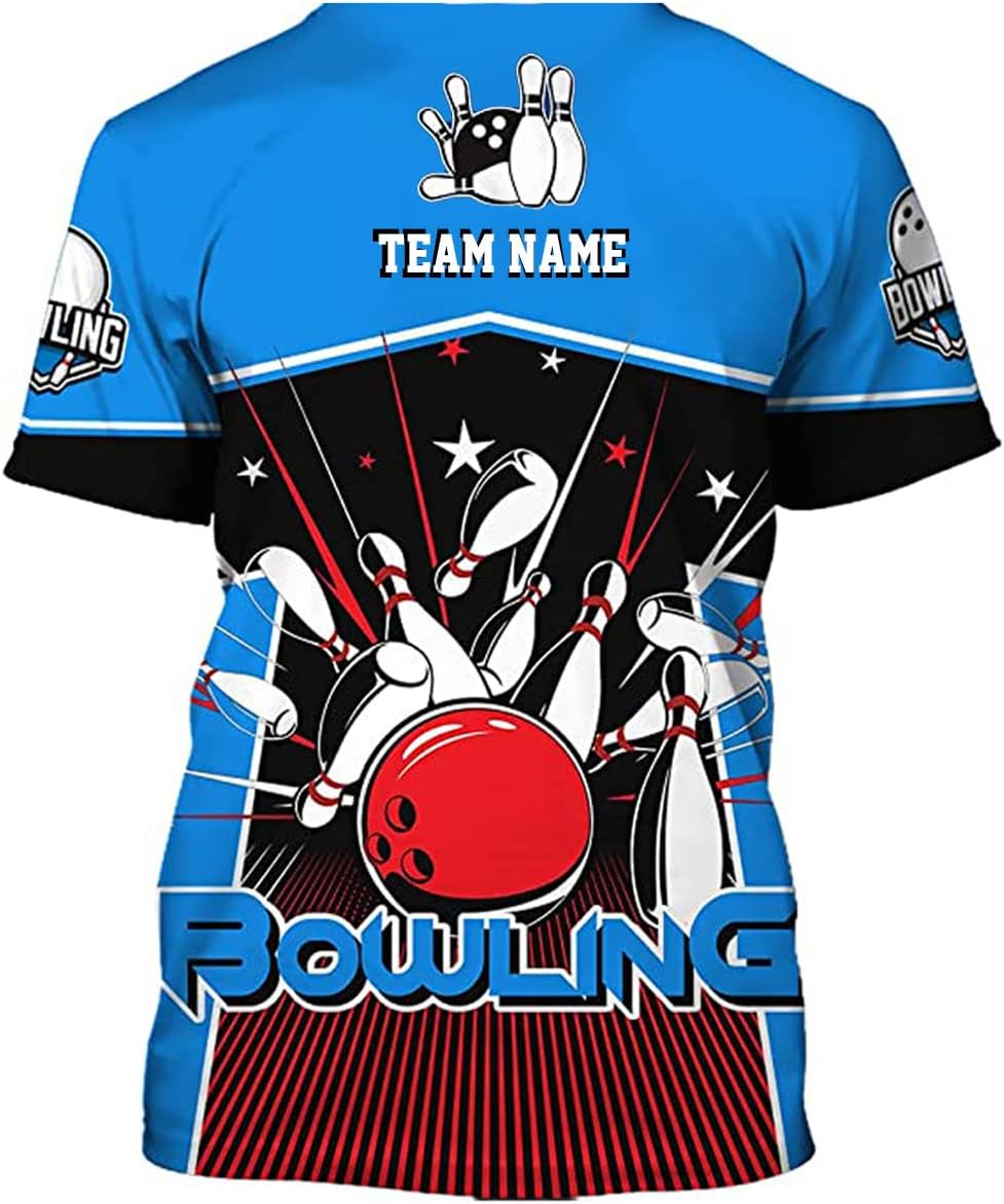 Custom Bowling Shirts, Personalized Name Bowling Shirts Unisex, Bowling Jerseys for Men & Women, Team Bowling Shirt Gift